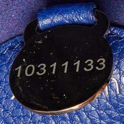 Pre Owned Mulberry Blue Leather Bayswater Satchel