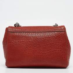 Mulberry Brick Brown Leather Lily Chain Shoulder Bag