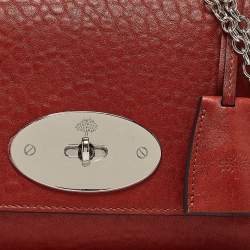 Mulberry Brick Brown Leather Lily Chain Shoulder Bag