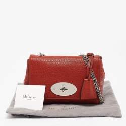 Mulberry Brick Brown Leather Lily Chain Shoulder Bag