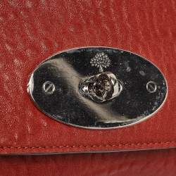 Mulberry Brick Brown Leather Lily Chain Shoulder Bag