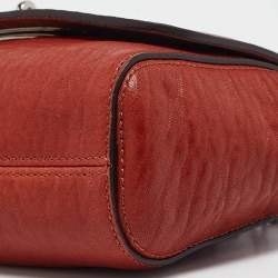 Mulberry Brick Brown Leather Lily Chain Shoulder Bag