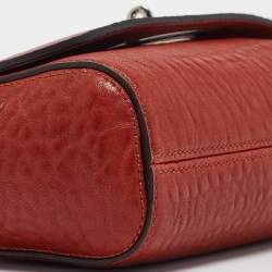 Mulberry Brick Brown Leather Lily Chain Shoulder Bag