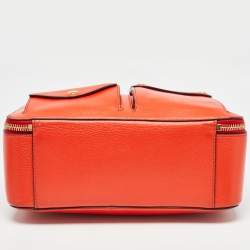 Mulberry Orange Leather Cherwell Square Shoulder Bag