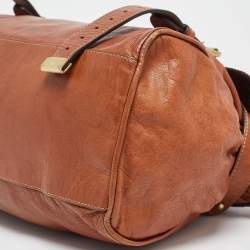 Pre Owned Mulberry Brown Leather Small Alexa Satchel