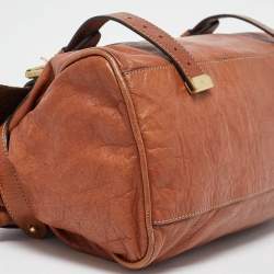 Pre Owned Mulberry Brown Leather Small Alexa Satchel
