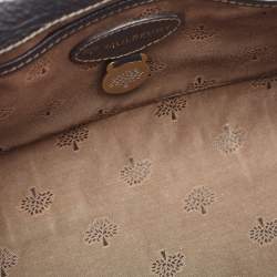 Mulberry Black Croc Embossed Leather Small Bayswater Satchel