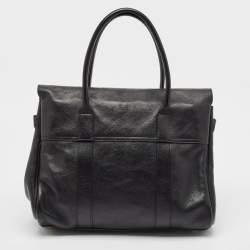 Pre Owned Mulberry Black Leather Bayswater Satchel