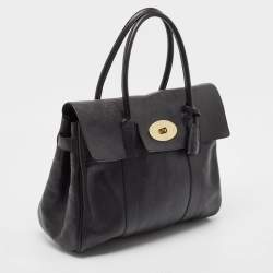Pre Owned Mulberry Black Leather Bayswater Satchel