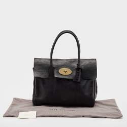 Pre Owned Mulberry Black Leather Bayswater Satchel