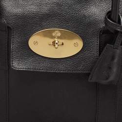 Pre Owned Mulberry Black Leather Bayswater Satchel