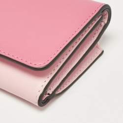 Mulberry Two Tone Pink Leather Trifold Compact Wallet