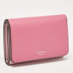 Mulberry Two Tone Pink Leather Trifold Compact Wallet