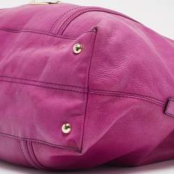 Mulberry Purple Leather North South Abigail Tote