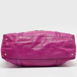 Mulberry Purple Leather North South Abigail Tote