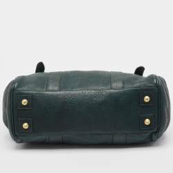 Pre Owned Mulberry Green Leather Heritage Bayswater Satchel