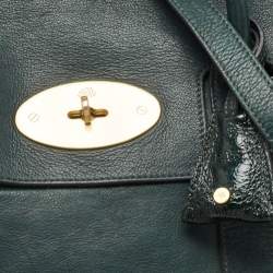 Pre Owned Mulberry Green Leather Heritage Bayswater Satchel