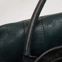 Pre Owned Mulberry Green Leather Heritage Bayswater Satchel