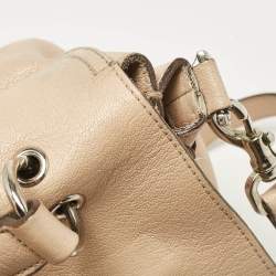 Mulberry Beige Leather Postman Lock Top Handle Bag