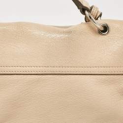 Mulberry Beige Leather Postman Lock Top Handle Bag