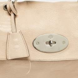 Mulberry Beige Leather Postman Lock Top Handle Bag