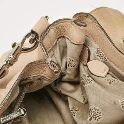 Mulberry Beige Leather Postman Lock Top Handle Bag