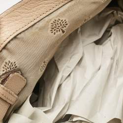 Mulberry Beige Leather Postman Lock Top Handle Bag