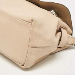 Mulberry Beige Leather Postman Lock Top Handle Bag