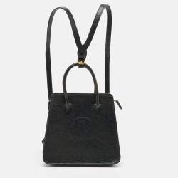 Mulberry Dark Green Ostrich Embossed Leather Convertible Tote