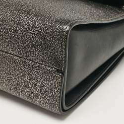 Mulberry Black/Metallic Leather Delphie Duo Chain Shoulder Bag