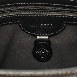 Mulberry Black/Metallic Leather Delphie Duo Chain Shoulder Bag