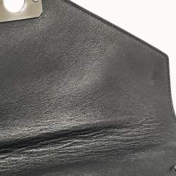 Mulberry Black/Metallic Leather Delphie Duo Chain Shoulder Bag