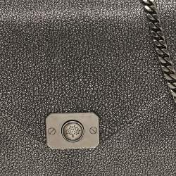 Mulberry Black/Metallic Leather Delphie Duo Chain Shoulder Bag