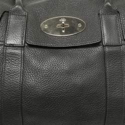 Mulberry Dark Grey Leather Bayswater Satchel