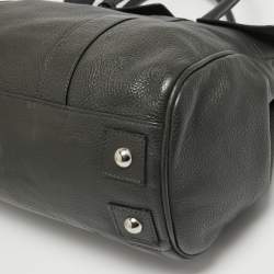 Mulberry Dark Grey Leather Bayswater Satchel