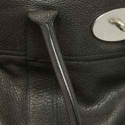 Mulberry Dark Grey Leather Bayswater Satchel