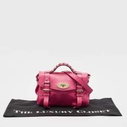 Mulberry Pink Leather Mini Alexa Crossbody Bag