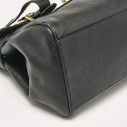 Mulberry Black Leather Small Alexa Satchel