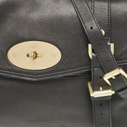 Mulberry Black Leather Small Alexa Satchel