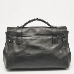 Mulberry Black Leather Small Alexa Satchel