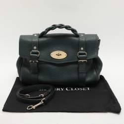 Mulberry Green Leather Alexa Shoulder Bag