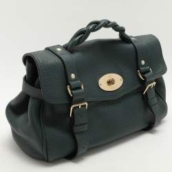 Mulberry Green Leather Alexa Shoulder Bag