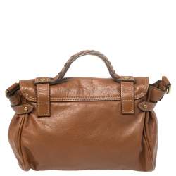 Pre Owned Mulberry Brown Leather Mini Alexa Crossbody Bag