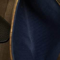 Mulberry Olive Green Leather Iris Top Handle Bag