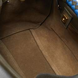 Mulberry Olive Green Leather Iris Top Handle Bag