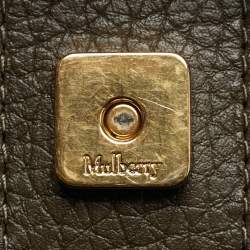 Mulberry Olive Green Leather Iris Top Handle Bag