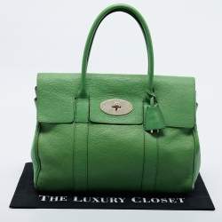 Mulberry Green Leather Bayswater Satchel