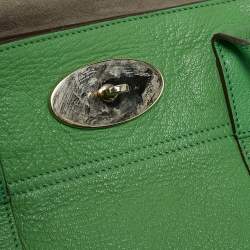 Mulberry Green Leather Bayswater Satchel