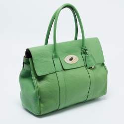 Mulberry Green Leather Bayswater Satchel