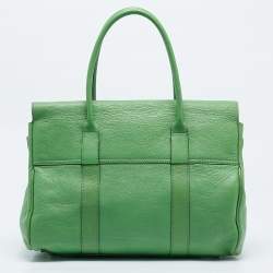 Mulberry Green Leather Bayswater Satchel